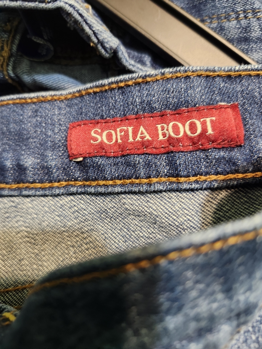 Lucky Brand Blue Denim Flare Jeans Sofia Boot - Picture 9 of 9